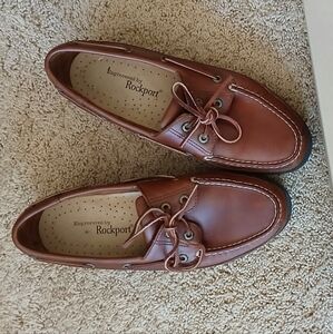 Mens Rockport Redcliffe Brown Loafers - Wide Fit, 9.5 (brand new)